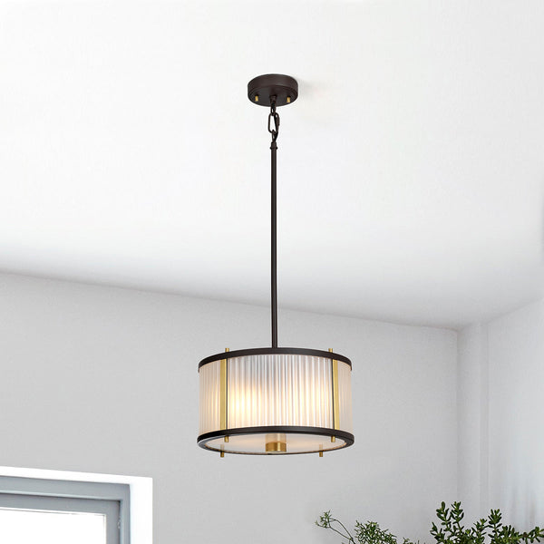 Lampa wisząca z możliwością regulacji, Elstead Lighting (Corona 2 p) - muzealny brąz / 2xE27 lub 3xE27