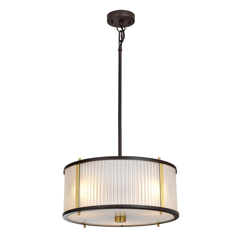 Lampa wisząca z możliwością regulacji, Elstead Lighting (Corona 2 p) - muzealny brąz / 2xE27 lub 3xE27