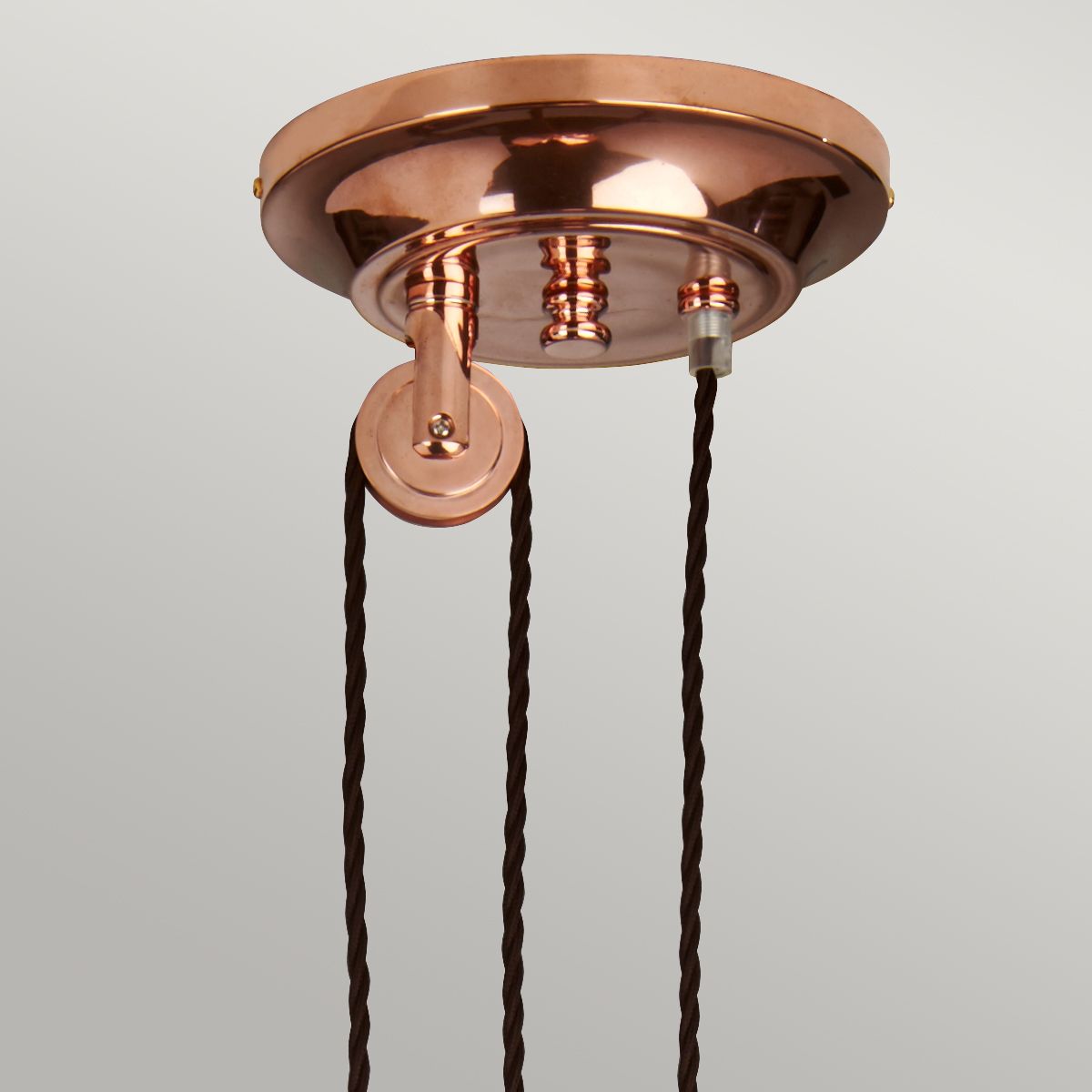 Lampa wisząca z przeciwwagą Provence (polerowana miedź)- Elstead (1xE27)