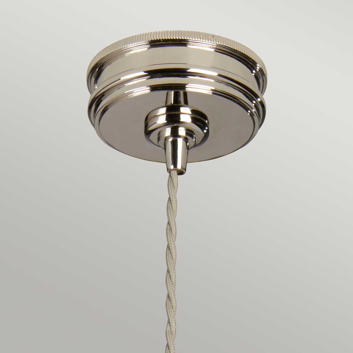 Lampa - wisząca żarówka (nikiel 1xE27) do sypialni salonu kuchni, Elstead (Douille)