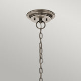 Lampa wisząca żyrandol - vintage (pewter, 66cm) do salonu sypialni łazienki (5xE27) Kichler (Waverly)