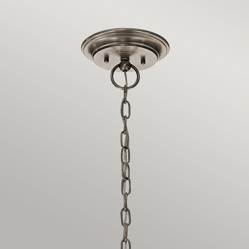 Lampa wisząca żyrandol - vintage (pewter, 66cm) do salonu sypialni łazienki (5xE27) Kichler (Waverly)