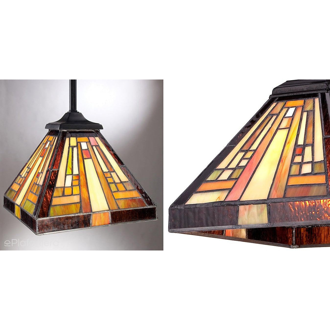 Lampa witrażowa Tiffany Stephen, Quoizel