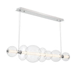 Lampa wyspowa Atomo - 7 źródeł światła - Polerowany chrom, Eurofase - ePlafoniera