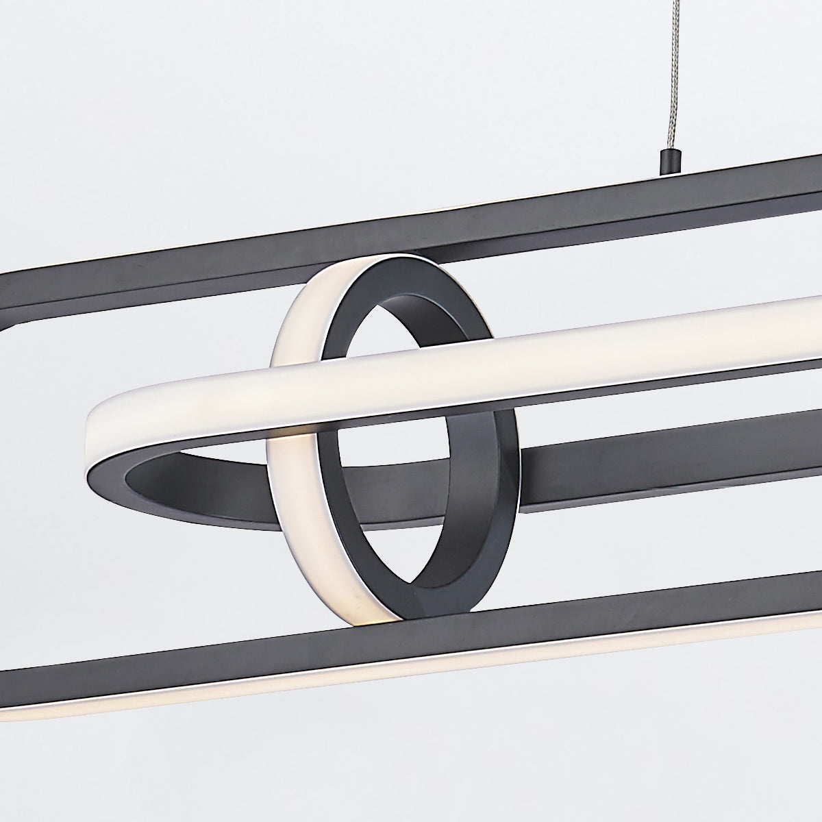 Lampa wyspowa Demark - Matowa czerń, Eurofase - ePlafoniera.pl