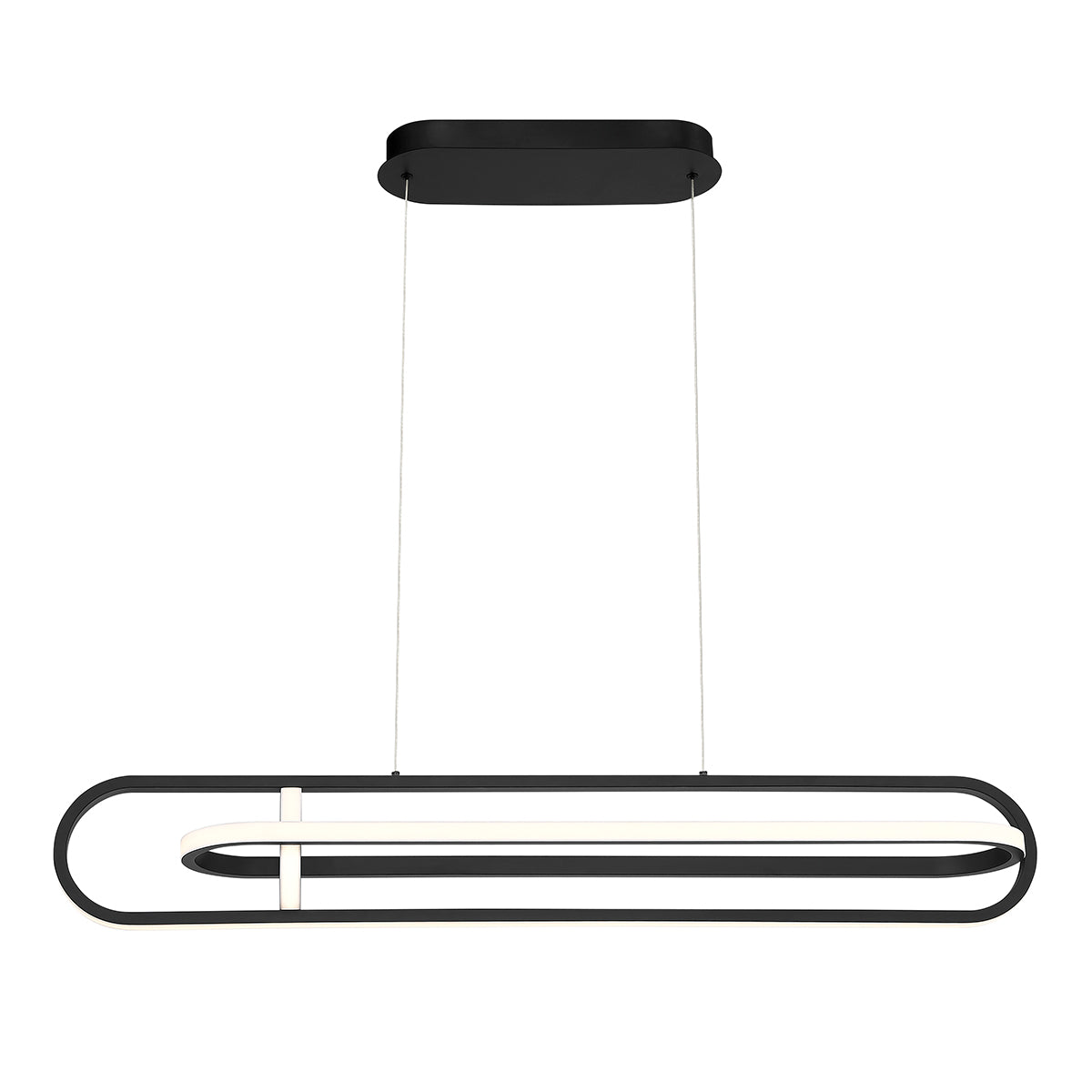 Lampa wyspowa Demark - Matowa czerń, Eurofase - ePlafoniera.pl