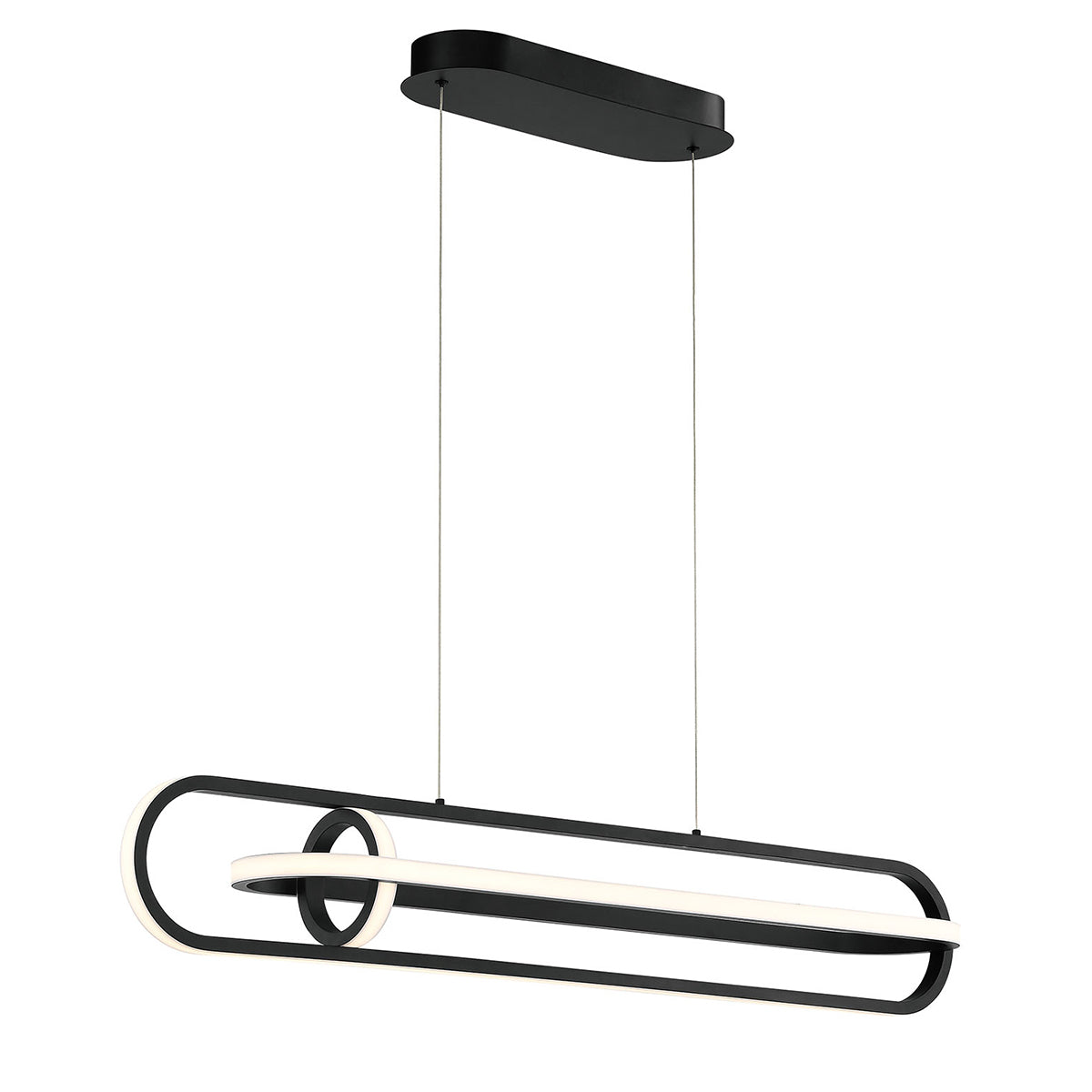 Lampa wyspowa Demark - Matowa czerń, Eurofase - ePlafoniera.pl