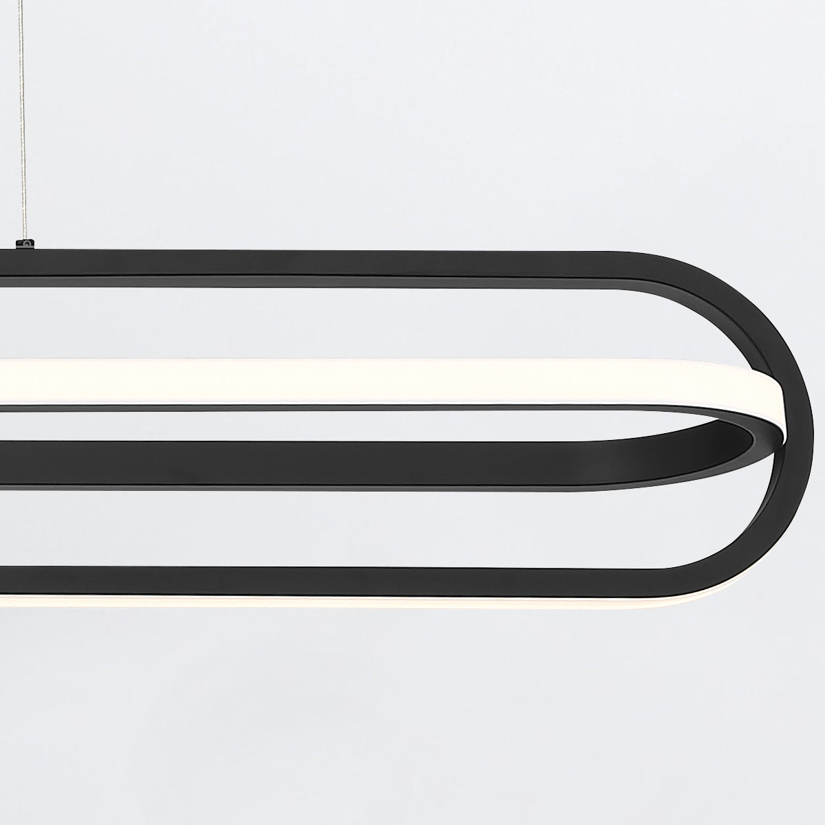 Lampa wyspowa Demark - Matowa czerń, Eurofase - ePlafoniera.pl