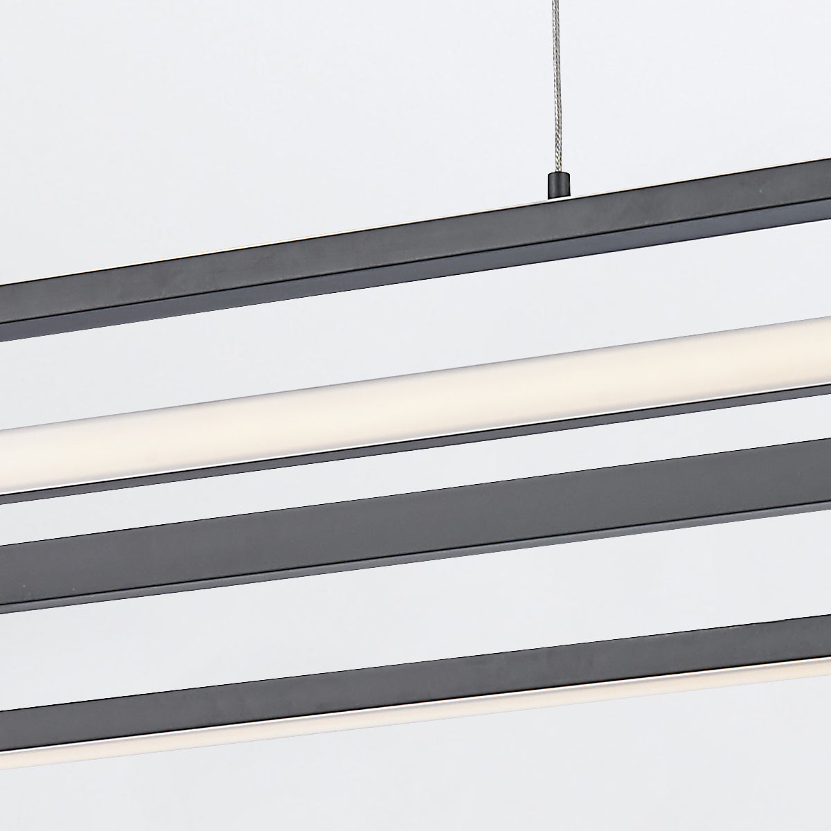 Lampa wyspowa Demark - Matowa czerń, Eurofase - ePlafoniera.pl