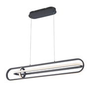Lampa wyspowa Demark - Matowa czerń, Eurofase - ePlafoniera