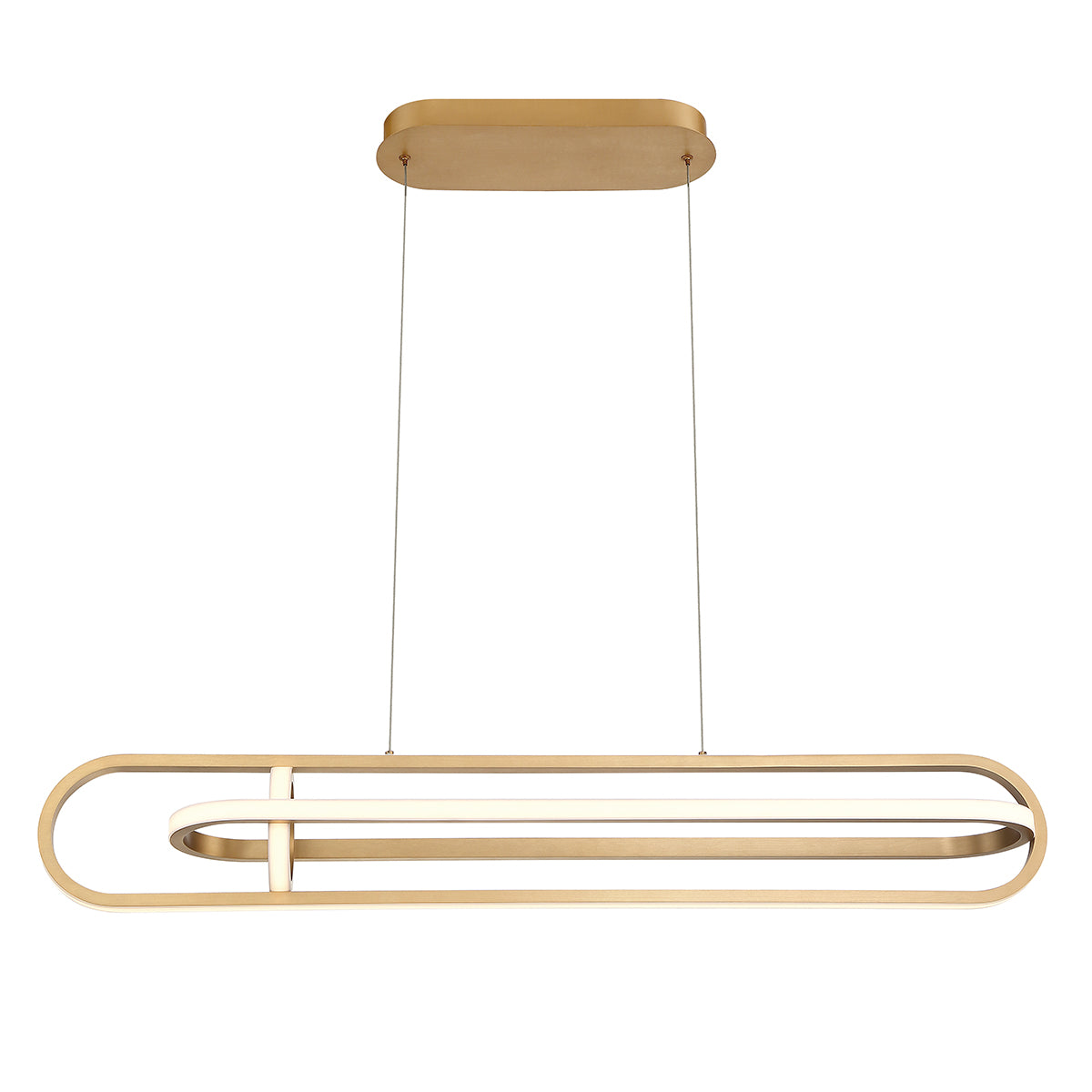 Lampa wyspowa Demark - Szczotkowane złoto, Eurofase - ePlafoniera.pl