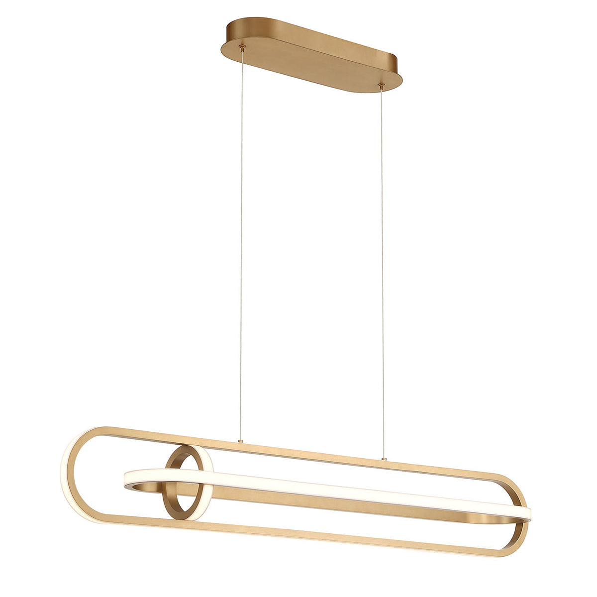 Lampa wyspowa Demark - Szczotkowane złoto, Eurofase - ePlafoniera.pl