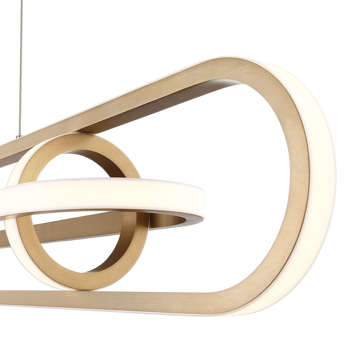 Lampa wyspowa Demark - Szczotkowane złoto, Eurofase - ePlafoniera.pl
