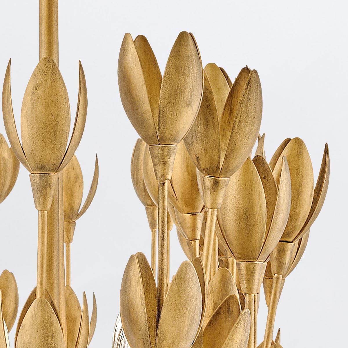 Lampa wyspowa Flora - 10 źródeł światła - Oksydowane złoto, Hinkley - ePlafoniera.pl