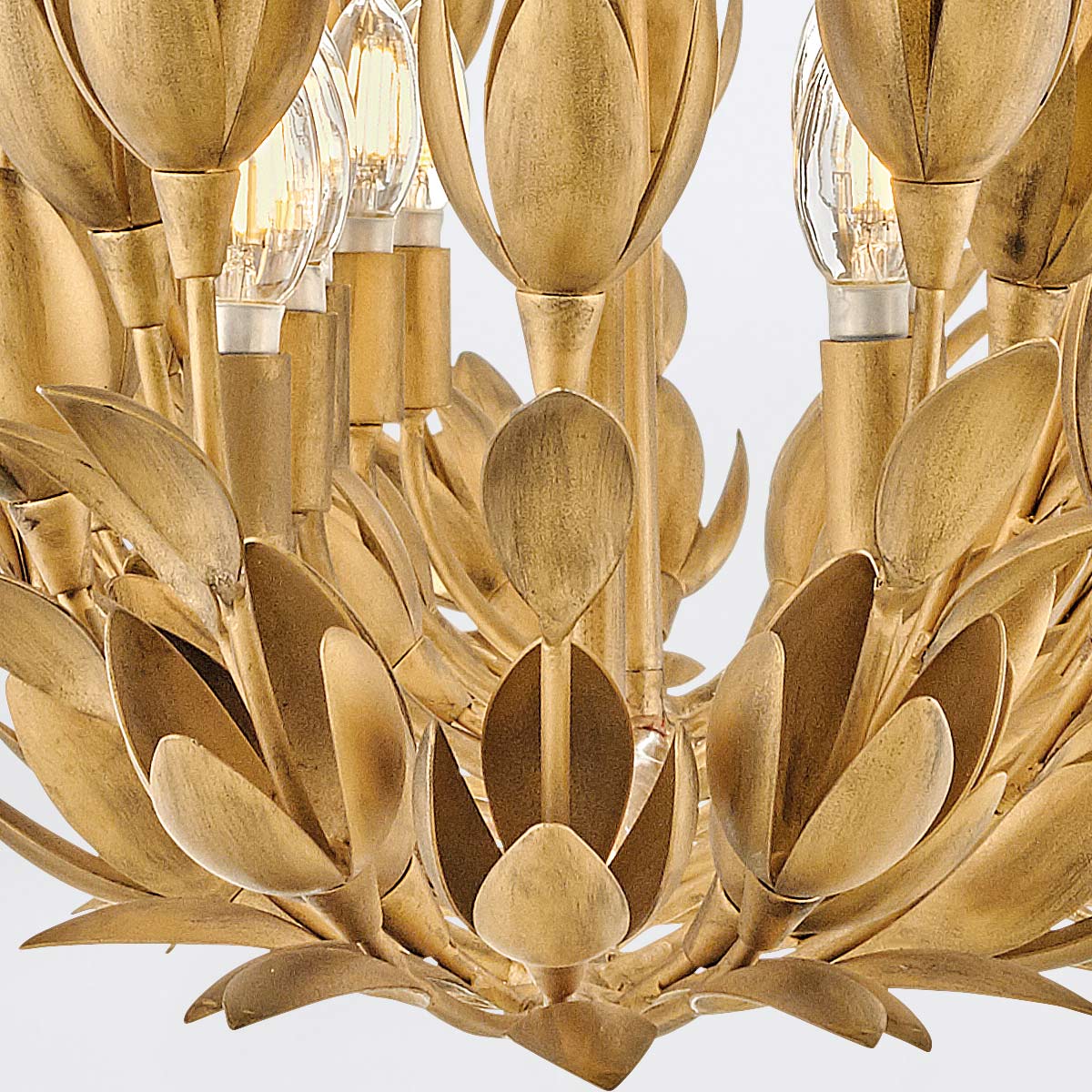 Lampa wyspowa Flora - 10 źródeł światła - Oksydowane złoto, Hinkley - ePlafoniera.pl