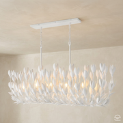 Lampa wyspowa Flora - 10 źródeł światła - Tynk strukturalny, Hinkley