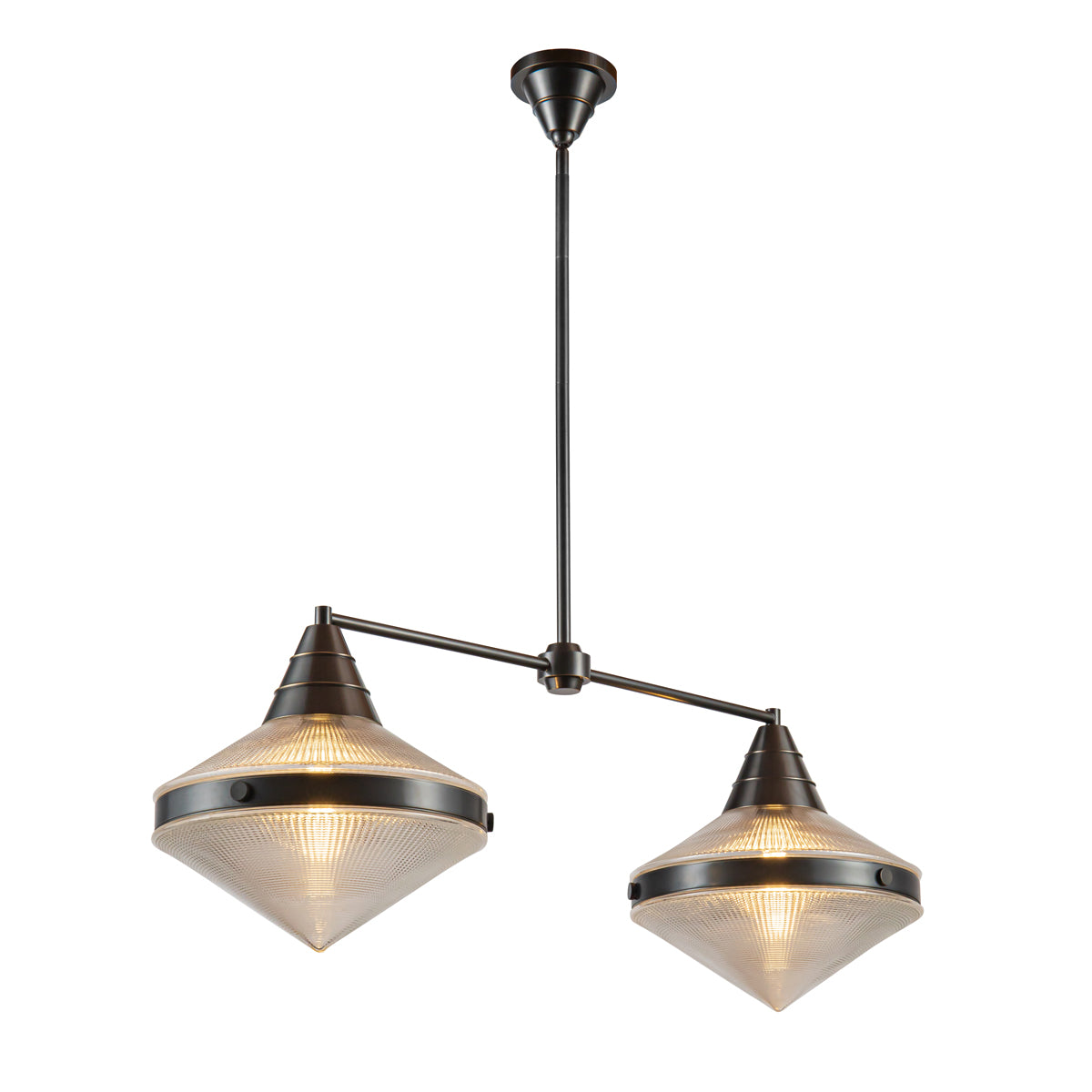 Lampa wyspowa Willard - 2 źródła światła - Miejski brąz, Alora - ePlafoniera.pl