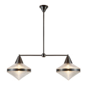 Lampa wyspowa Willard - 2 źródła światła - Miejski brąz, Alora - ePlafoniera