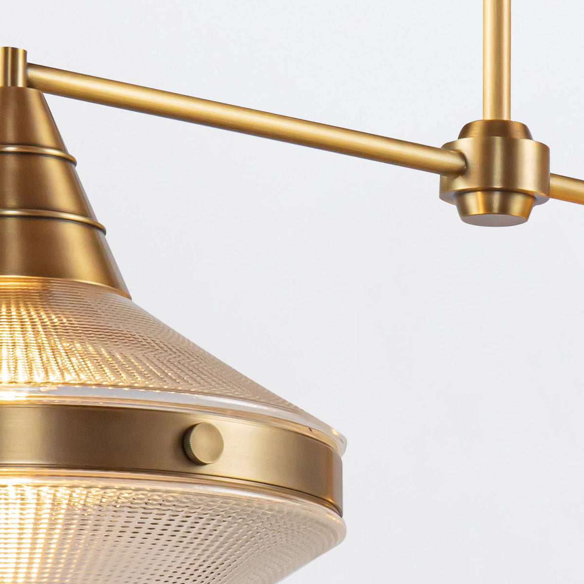 Lampa wyspowa Willard - 2 źródła światła - Vintage mosiądz, Alora - ePlafoniera.pl