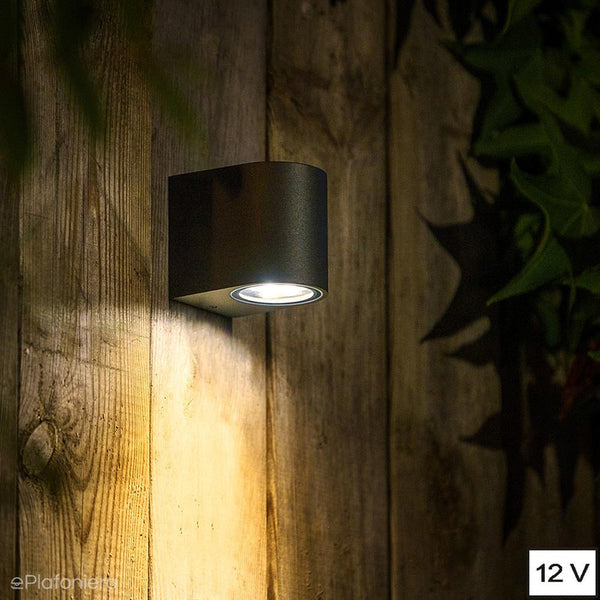 Lampa zewnętrzna - kinkiet, ogrodowy czarny IP 44 (4W, 3000K) (system 12V LED) Gilvus