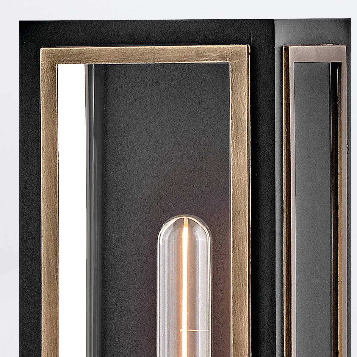 Latarnia naścienna Shaw - 1 źródło światła - Czarny, oksydowany brąz, Hinkley - ePlafoniera.pl