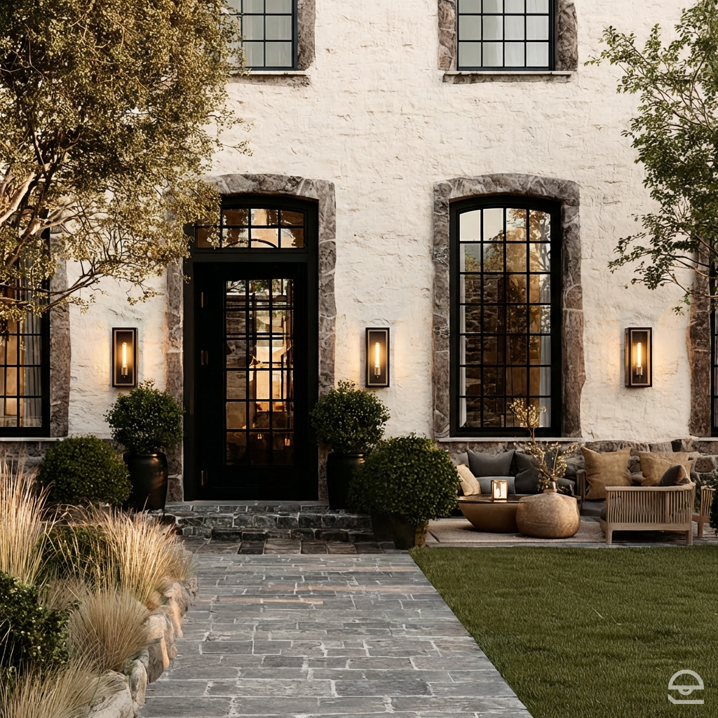 Latarnia naścienna Shaw - 1 źródło światła - Czarny, oksydowany brąz, Hinkley