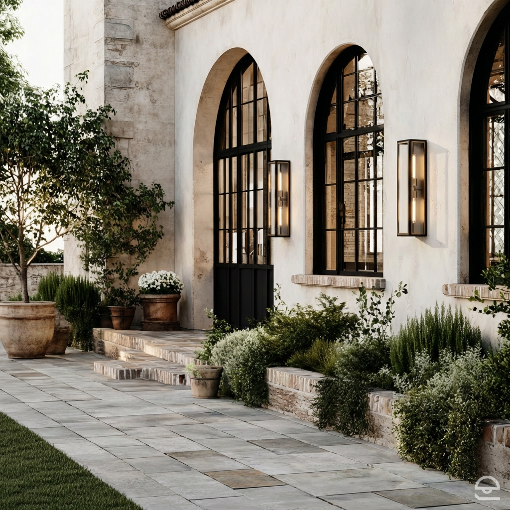 Latarnia naścienna Shaw - 2 źródła światła - Czarny, oksydowany brąz, Hinkley