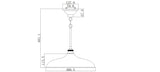 Industrialna lampa wisząca 40cm (nikiel) do kuchni salonu kawiarni (1xE27) Kichler (Cobson)