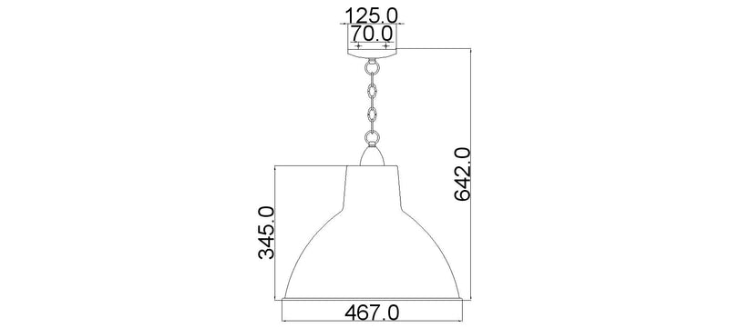 Metalowa industrialna - loftowa lampa 47cm do kuchni salonu sypialni (1xE27) Kichler (Missoula)
