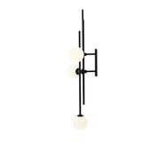 Lampa ścienna Harmony - czarny nowoczesny kinkiet - Aldex (białe kule 3xE14) 1073Y1