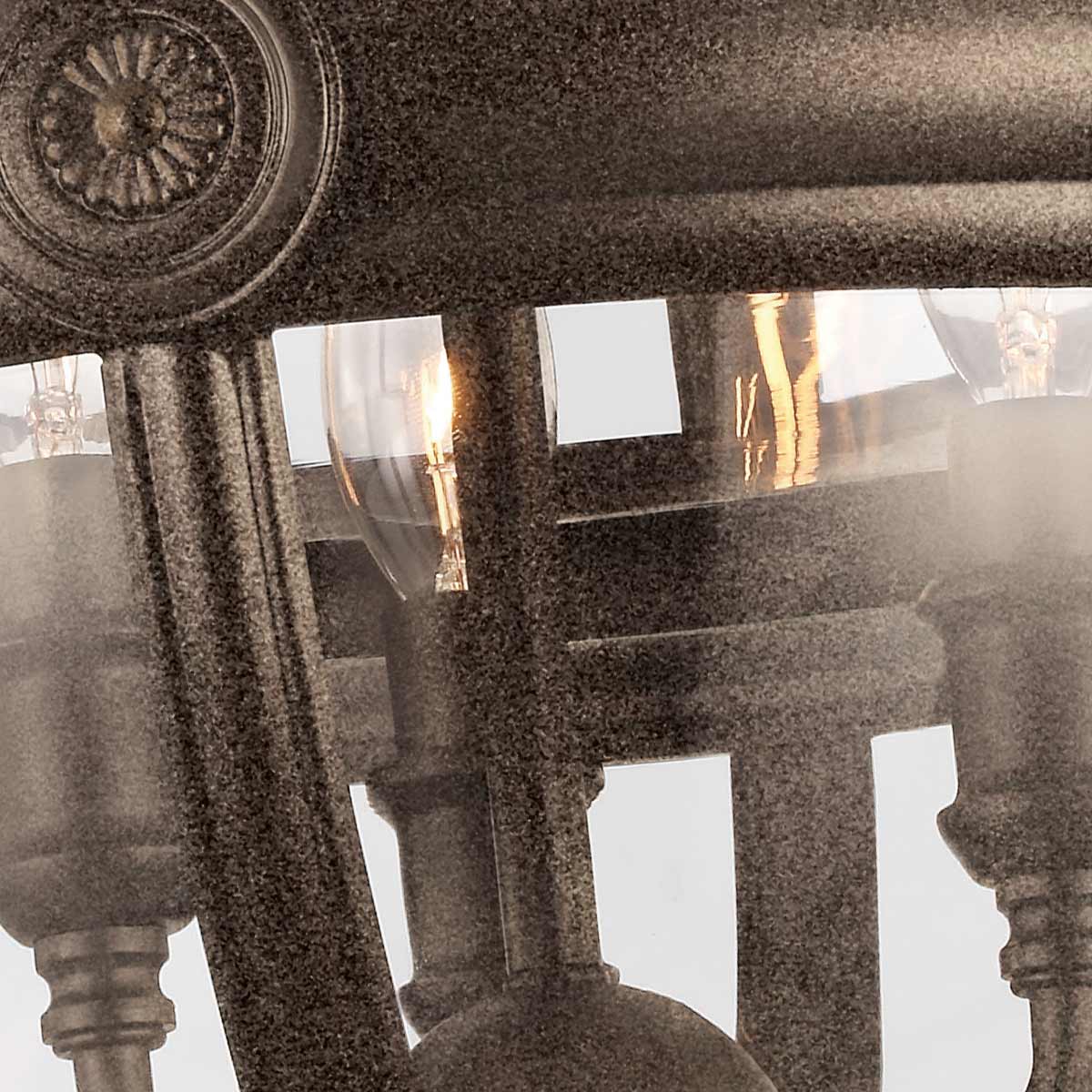Loftowa lampa wisząca kula Adam z brytyjskim brązem - Feiss(37 cm / metal - szkło / 3xE14)
