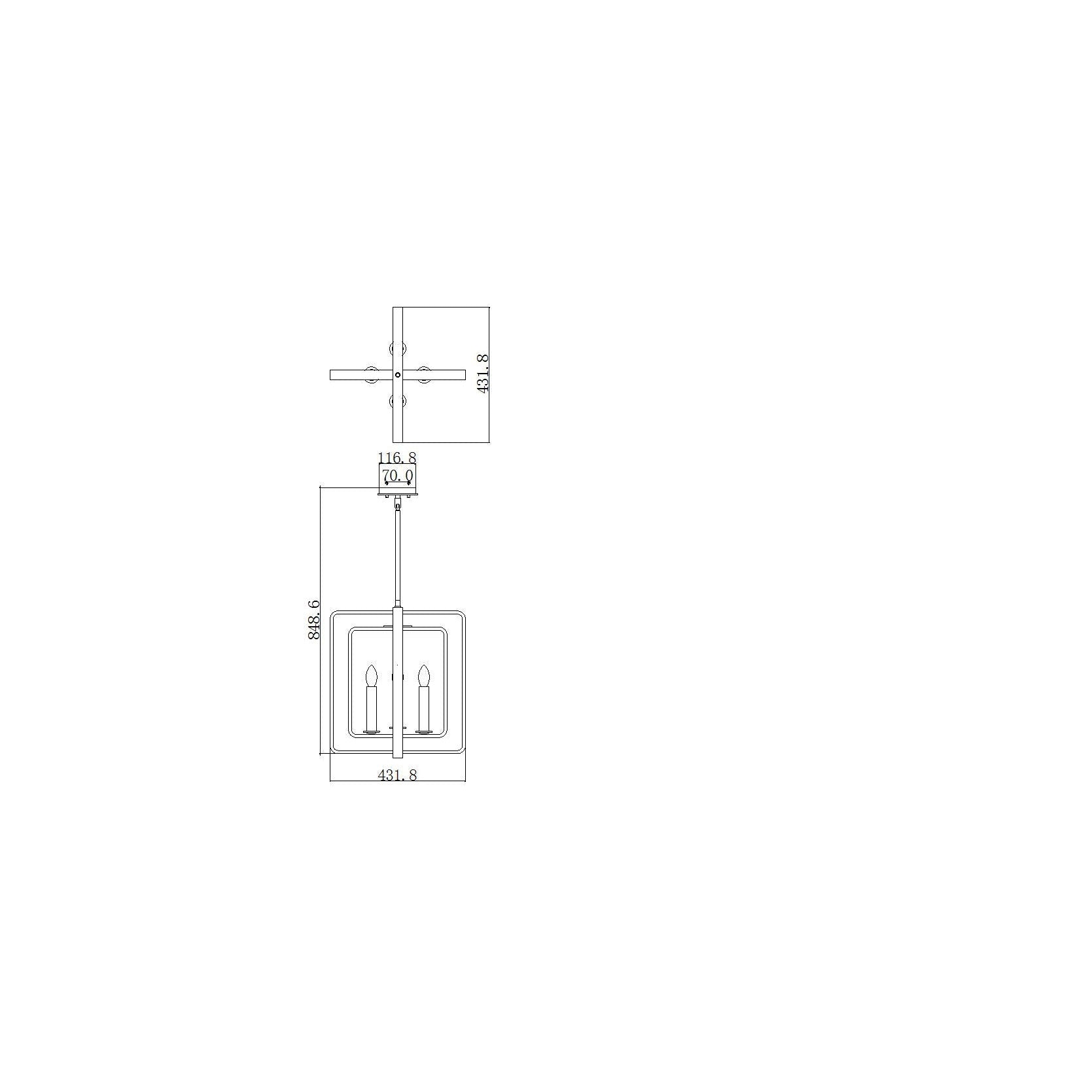 Loftowa lampa wisząca Quentin do salonu / jadalni - Hinkley, wys.50cm (ciemny brąz + mosiądz)