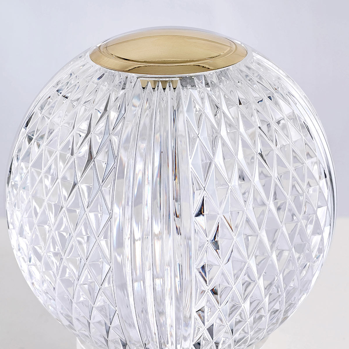 Mała lampa stołowa LED Marni - Naturalny mosiądz, Alora - ePlafoniera.pl