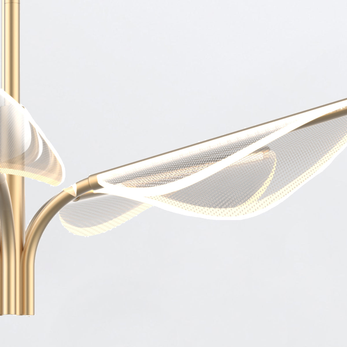 Mała lampa wisząca LED Floriana - Naturalny mosiądz, Alora - ePlafoniera.pl