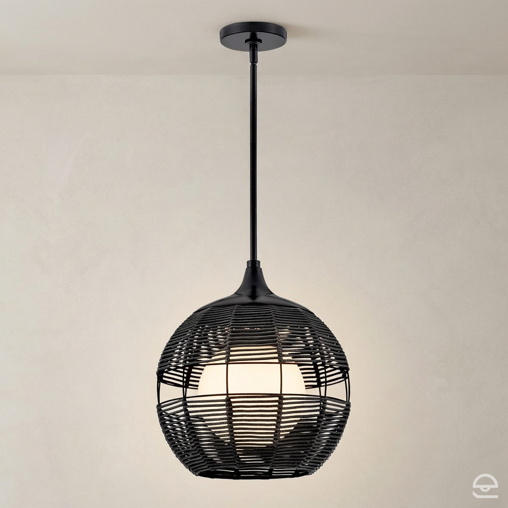 Mała lampa wisząca Maddox - 1 źródło światła - Czarny, Hinkley