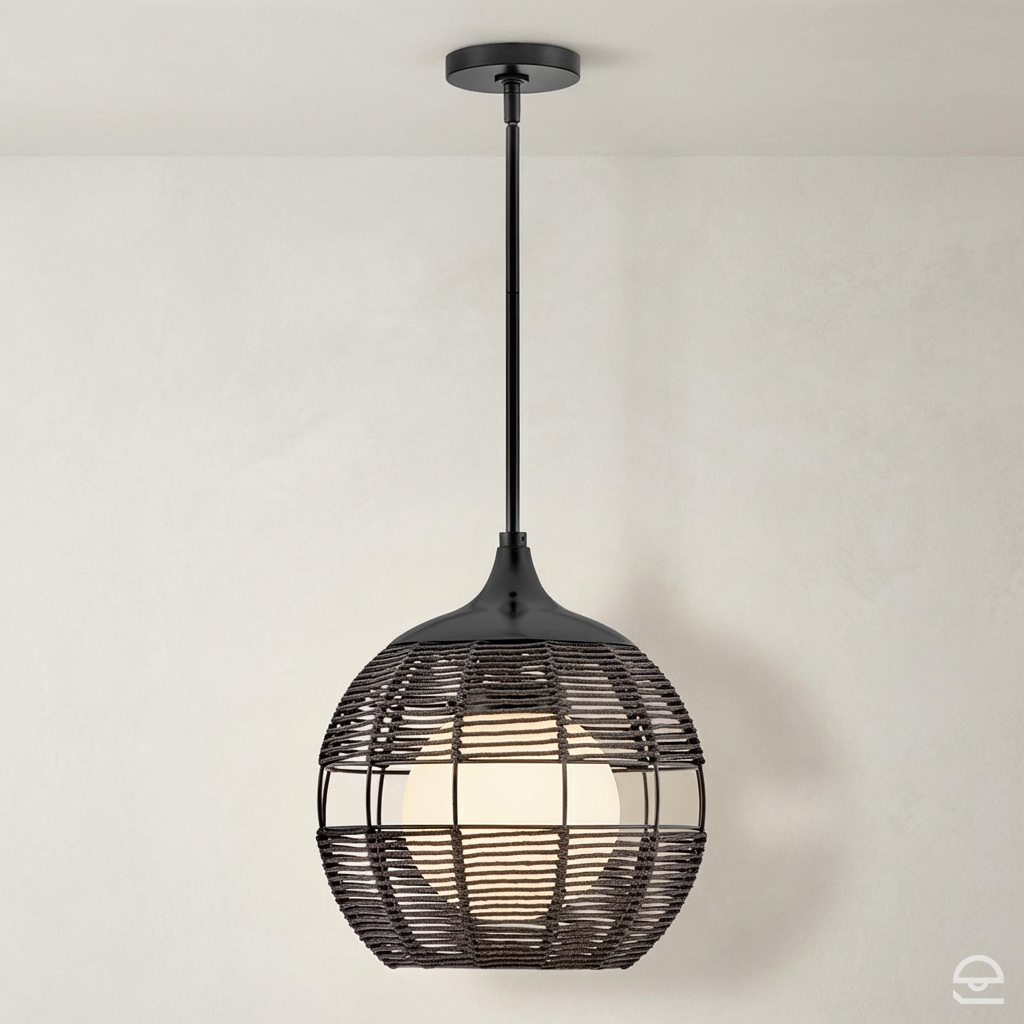 Mała lampa wisząca Maddox - 1 źródło światła - Czarny, Hinkley