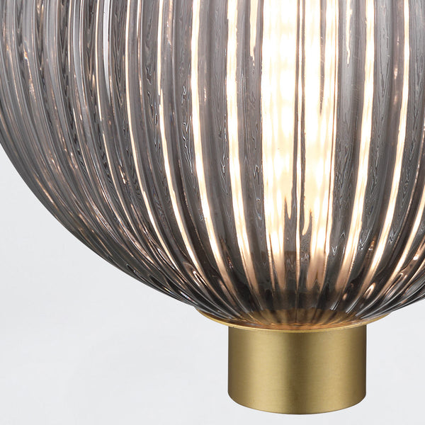 Mała lampa wisząca Palmas - 1 źródło światła - Szczotkowane złoto, Eurofase - ePlafoniera.pl