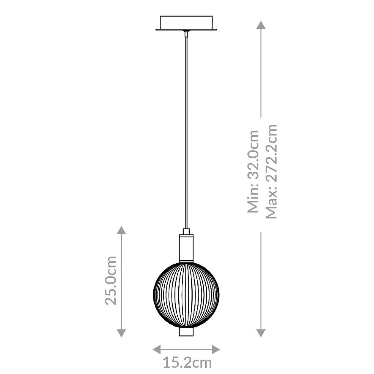Mała lampa wisząca Palmas - 1 źródło światła - Szczotkowane złoto, Eurofase - ePlafoniera.pl