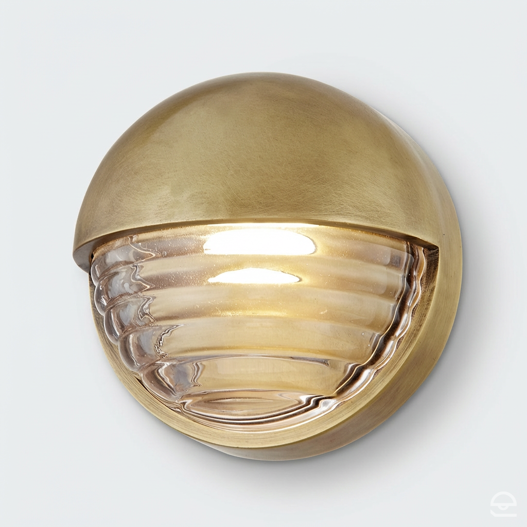 Mały kinkiet LED Palais - Vintage mosiądz, Alora