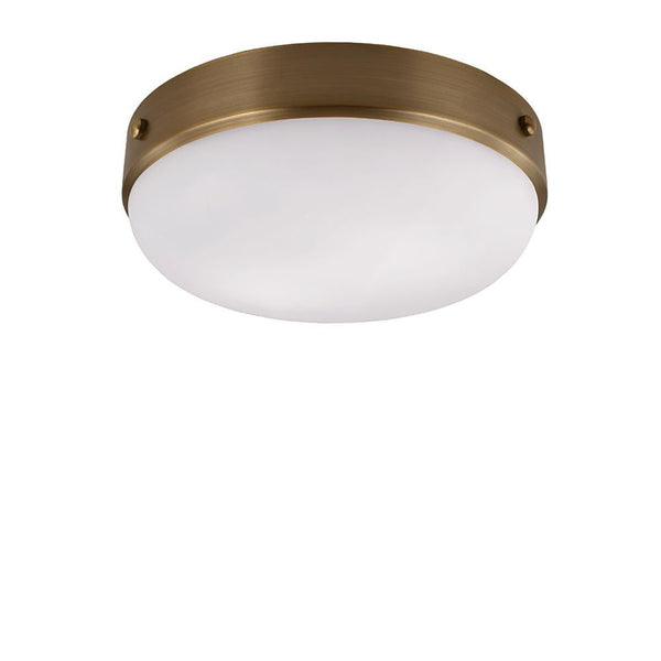 Metal, szkło - lampa sufitowa 33cm (mosiądz) do kuchni salonu (1xE27) Feiss (Cadence)