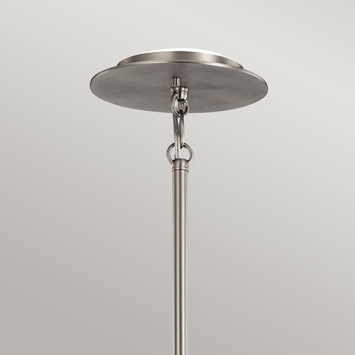 Metalowa lampa 49cm, wisząca - nikiel, do salonu sypialni (3xE27) Kichler (Roswell)