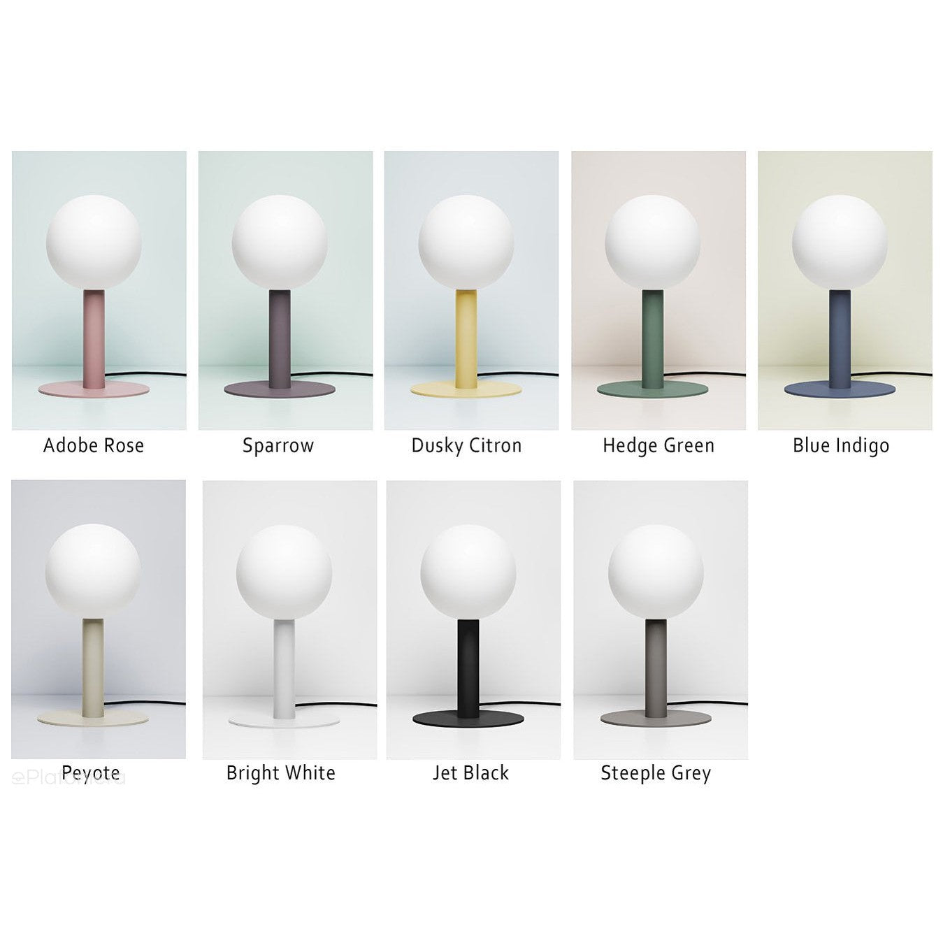 Metalowa lampa matowa stojąca - stołowa nowoczesna do salonu sypialni (Matuba Table) Loftlight