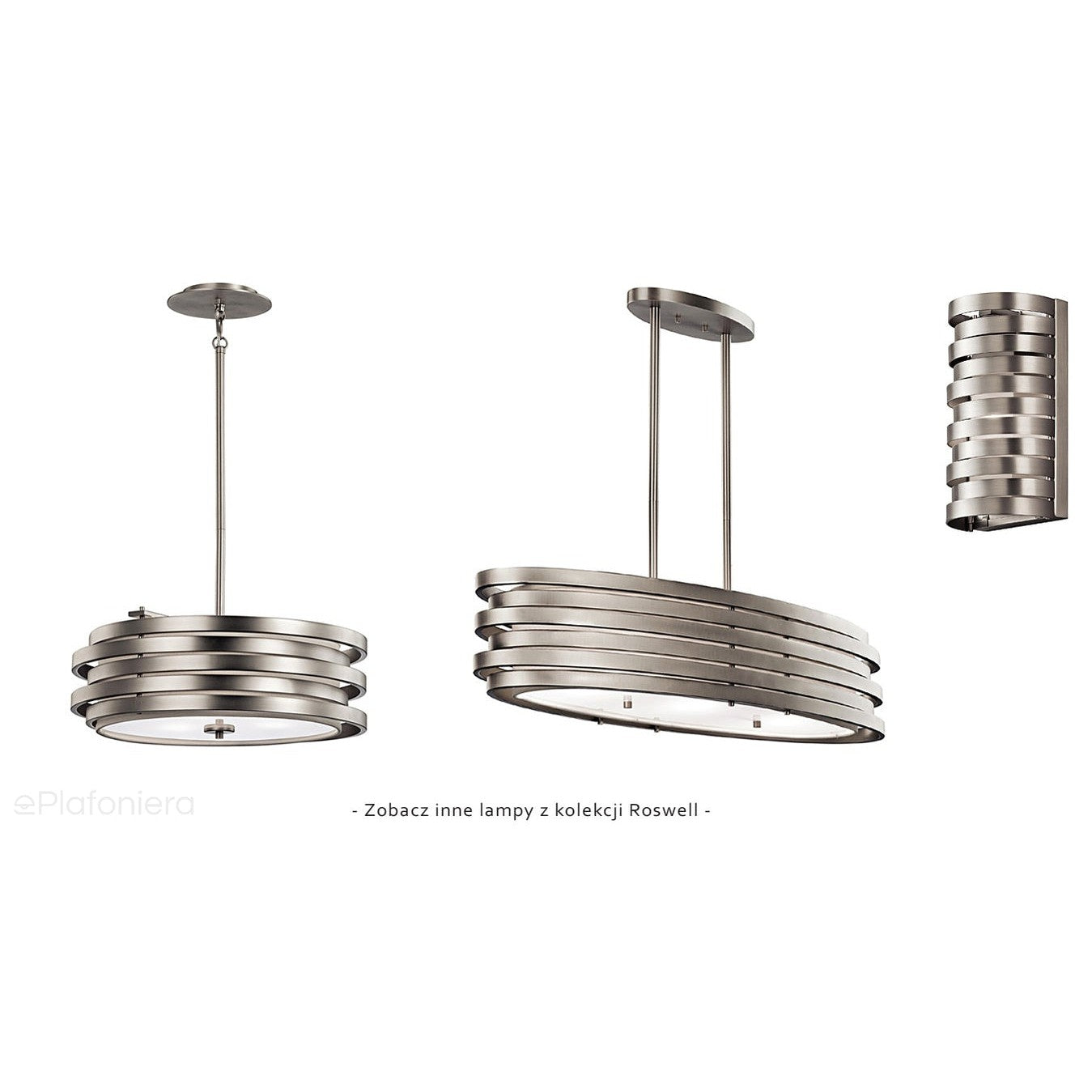 Metalowa lampa, ścienna - nikiel, kinkiet do salonu sypialni (G9 1x4W) Kichler (Roswell)