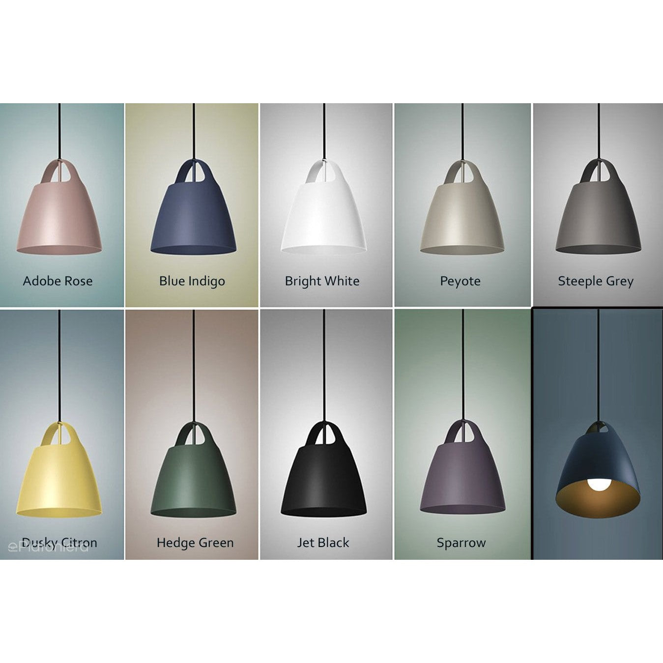 Metalowa lampa wisząca - nowoczesna industrialna, do salonu, sypialni (28/35cm,1xE27) (Belcanto) Loftlight