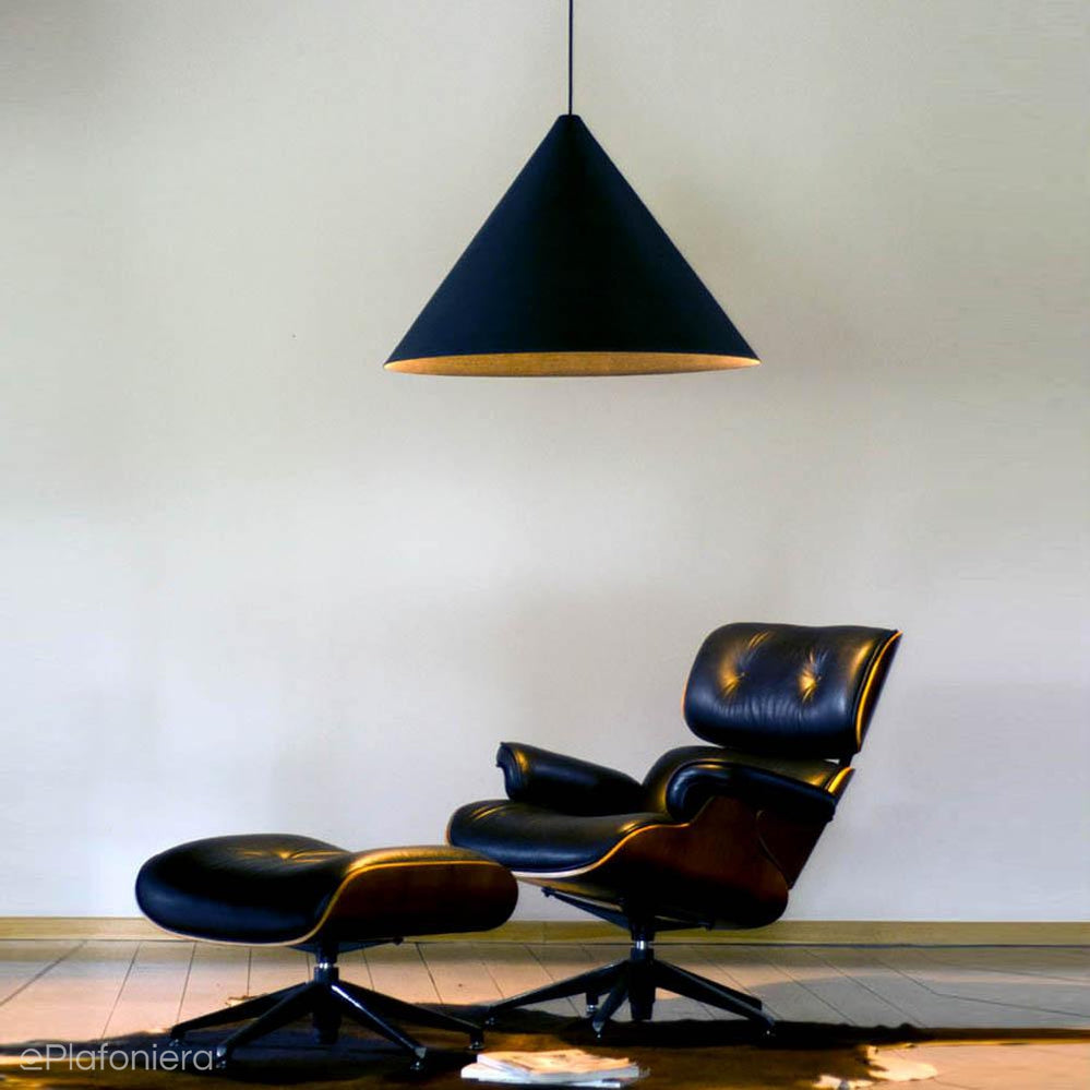 Metalowa lampa wisząca - zamsz, do salonu sypialni (30/45/60cm 1xE27) (Konko Velvet) Loftlight