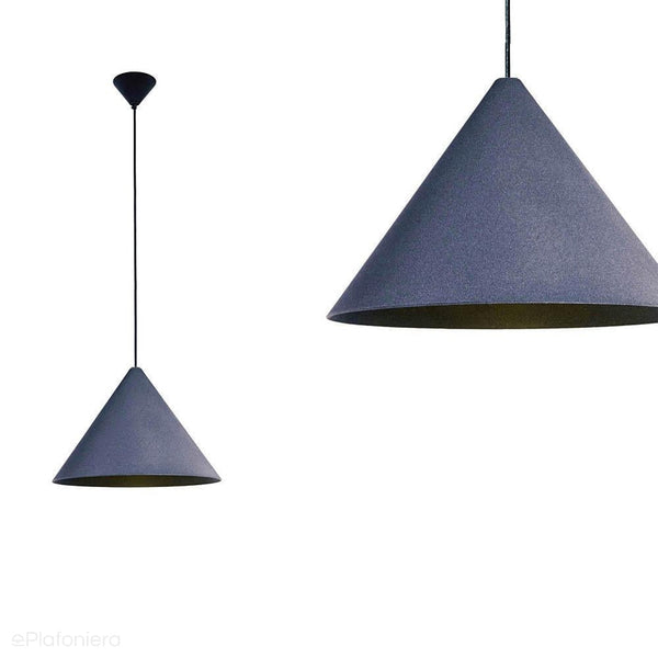 Metalowa lampa wisząca - zamsz, do salonu sypialni (30/45/60cm 1xE27) (Konko Velvet) Loftlight