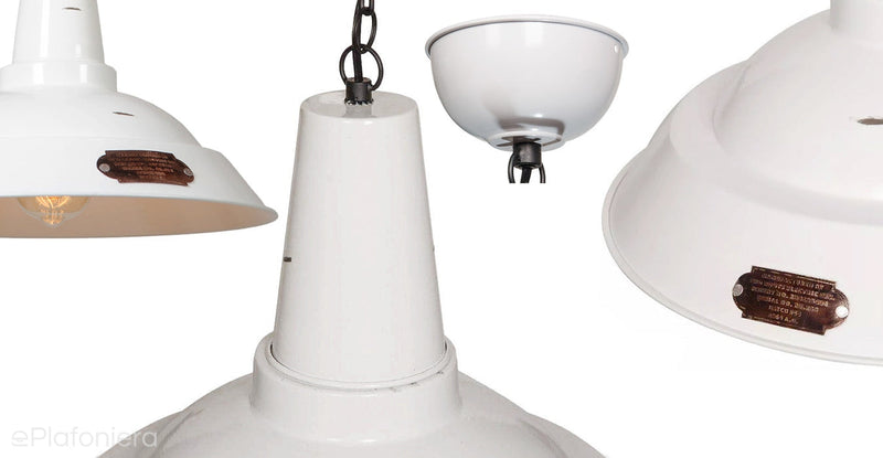 Modna lampa (biała) do kuchni jadalni i salonu Kapito 36cm LoftLight