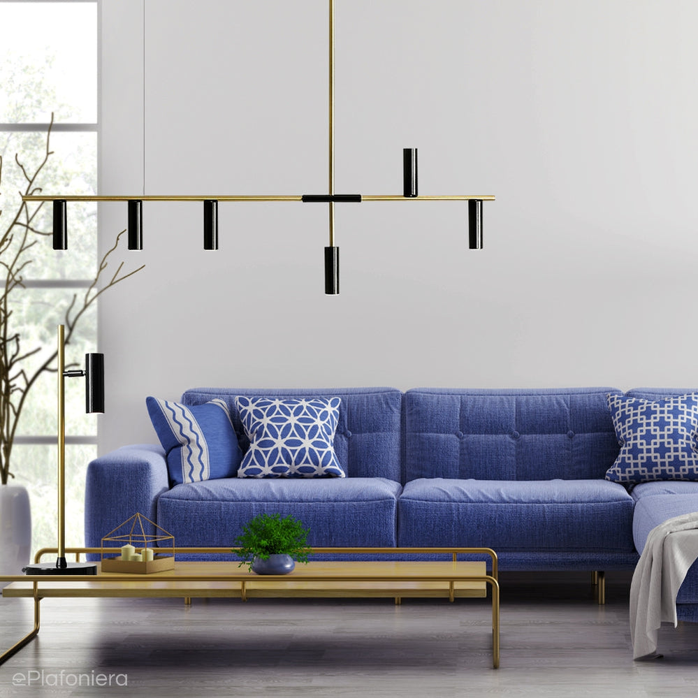 Mosiężna lampa - biurkowa do salonu sypialni (1xGU10-mini) Aldex (Trevo) 1083B40