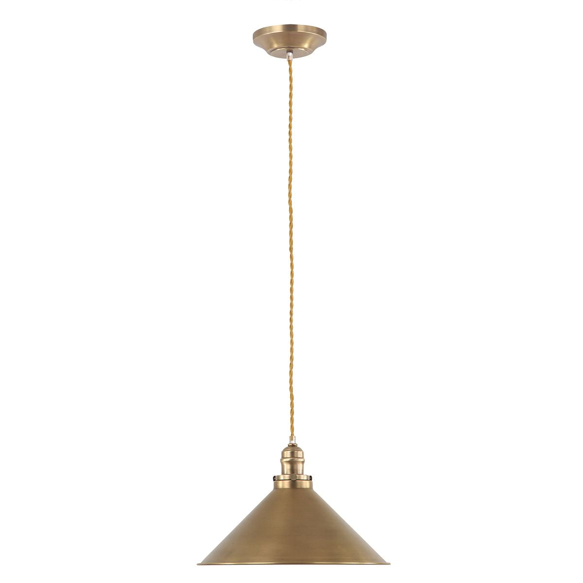Mosiężna lampa wisząca Provence - Elstead (stary mosiądz, 37cm, 1xE27)