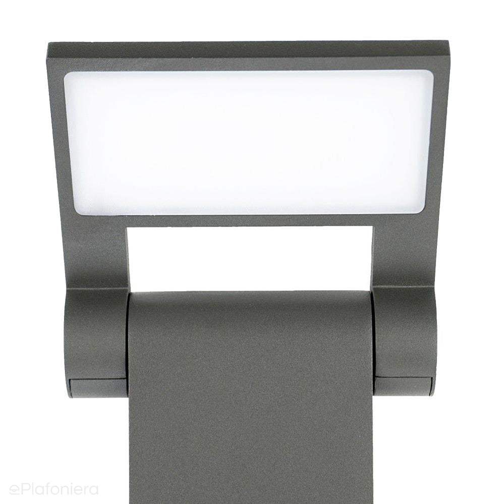 Nowoczesna grafitowa lampa ogrodowa LED 9,5W - słupek zewnętrzny 60/100cm, SU-MA (Neo)